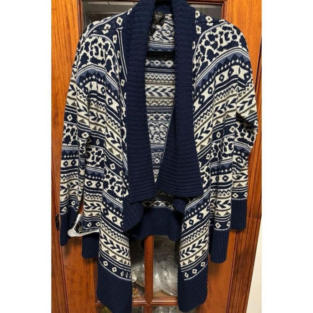 Romeo & Juliet Couture open front waterfall cardigan size‎ Large